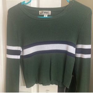 Long sleeve crop top